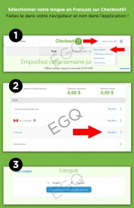 langue en francais Checkout51