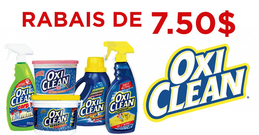 Coupon rabais oxiclean