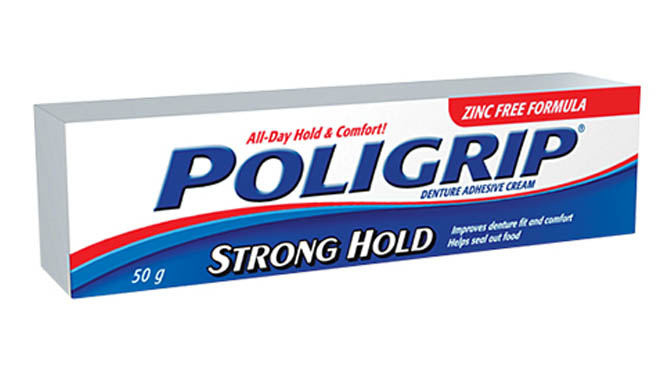 Échantillons Poligrip de polident