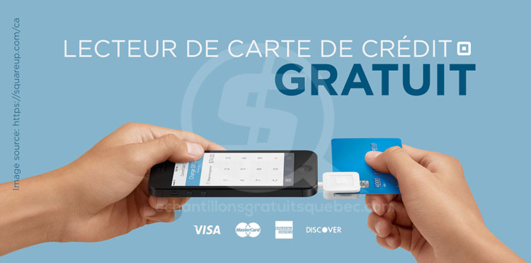 Lecteur de cartes de crédit Square gratuit