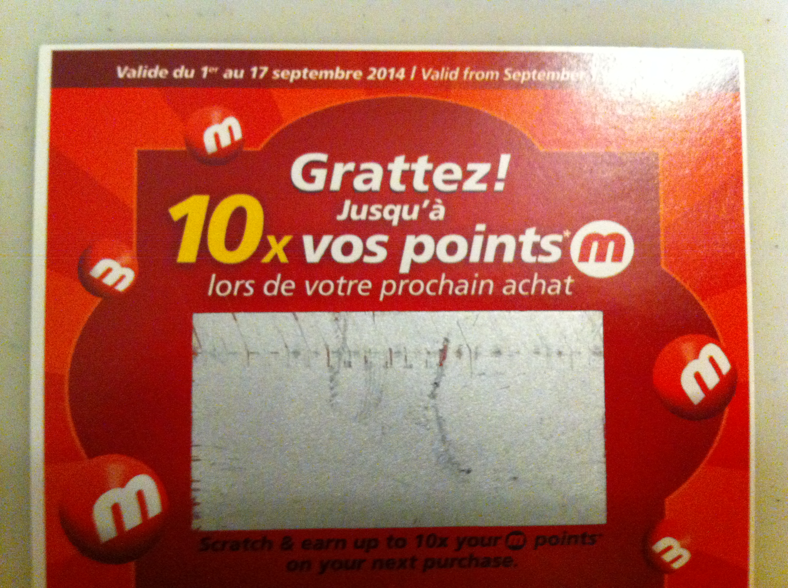 10 x les points M chez Métro