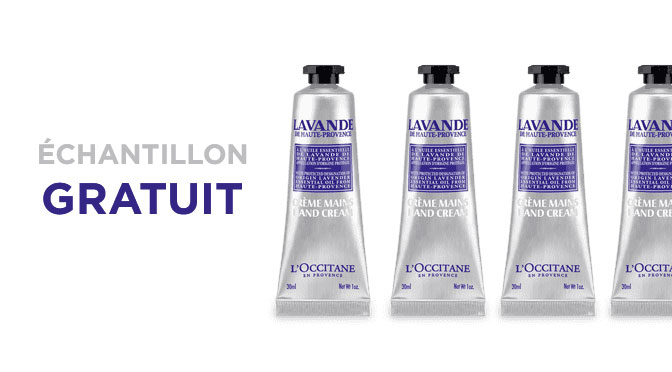 Échantillon gratuit L'occitane à la lavendre