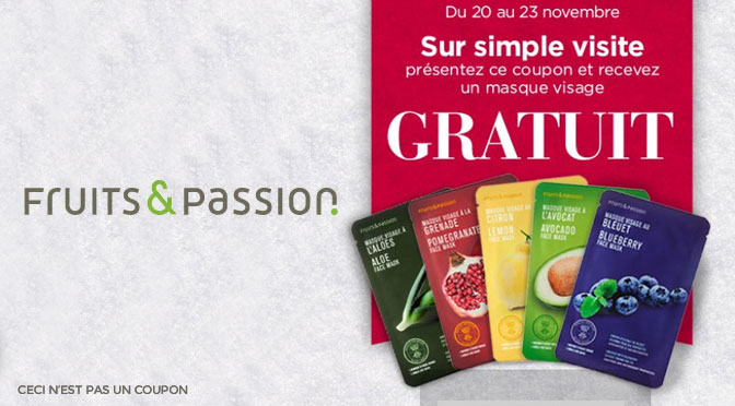 Masque du visage gratuit !