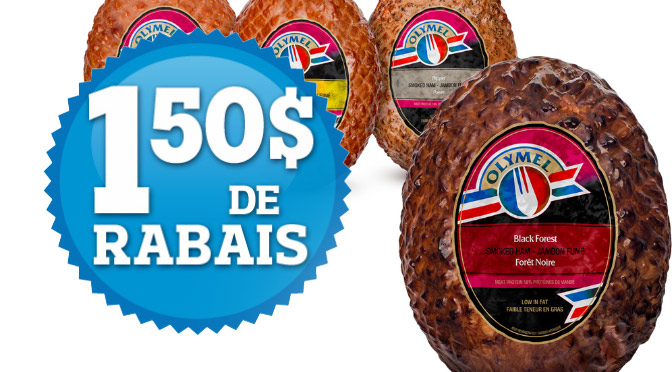 Coupon rabais sur le jambon Olymel Artisanal