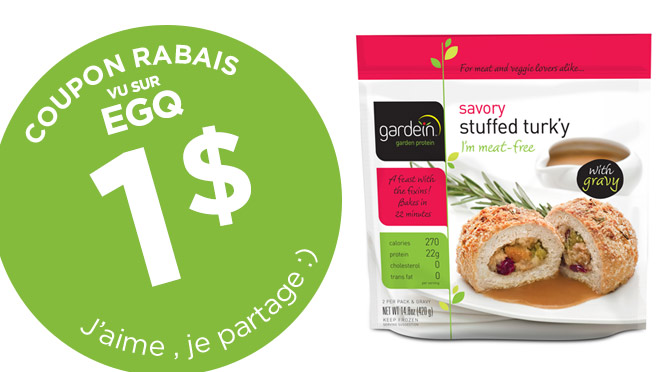 coupon rabais tous les produits gardein