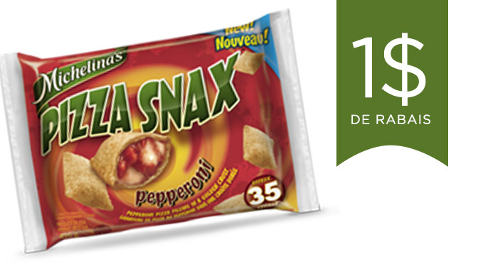 Coupon rabais Michelinas Pizza Snax
