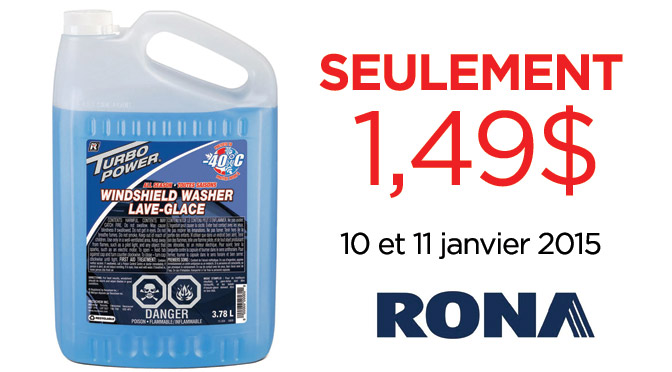 Rabais sur le Lave-Glace