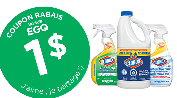 Coupon rabais clorox