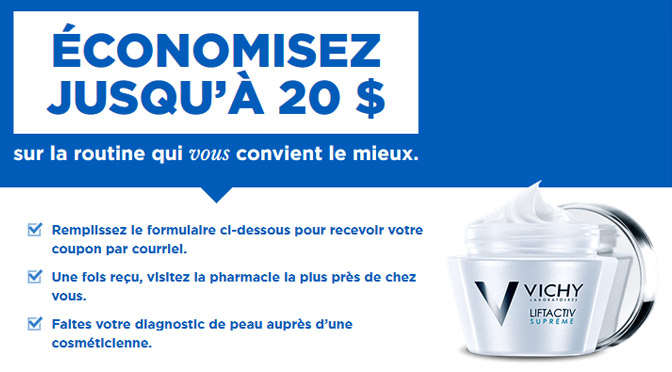 Coupon rabais Vichy LiftActiv
