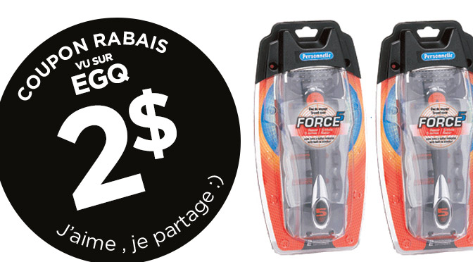 Coupon rbais de 24 sur les rasoirs Personnelle