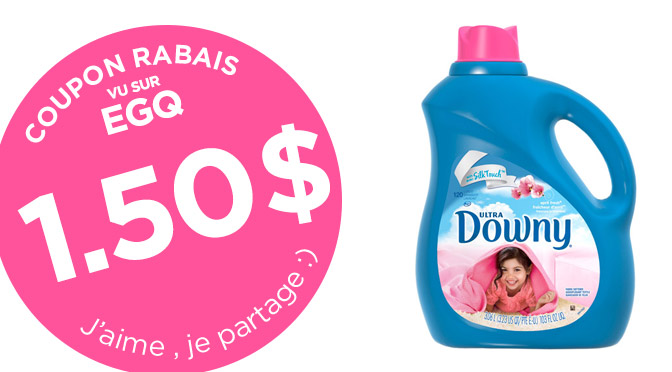 Coupon rabais de Downy