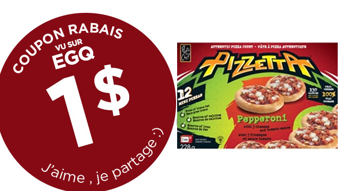 coupon rabais sur les pizzeta