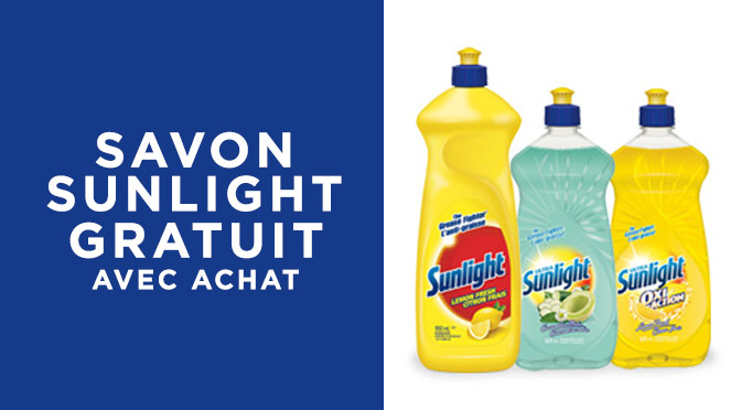 Savon sunlight gratuit