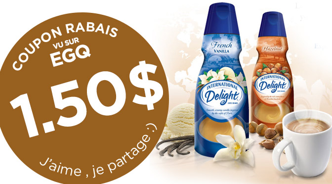 Coupon rbais International Delight