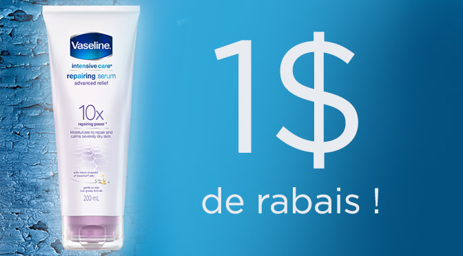 Coupon rabais Vaseline Intesive Care