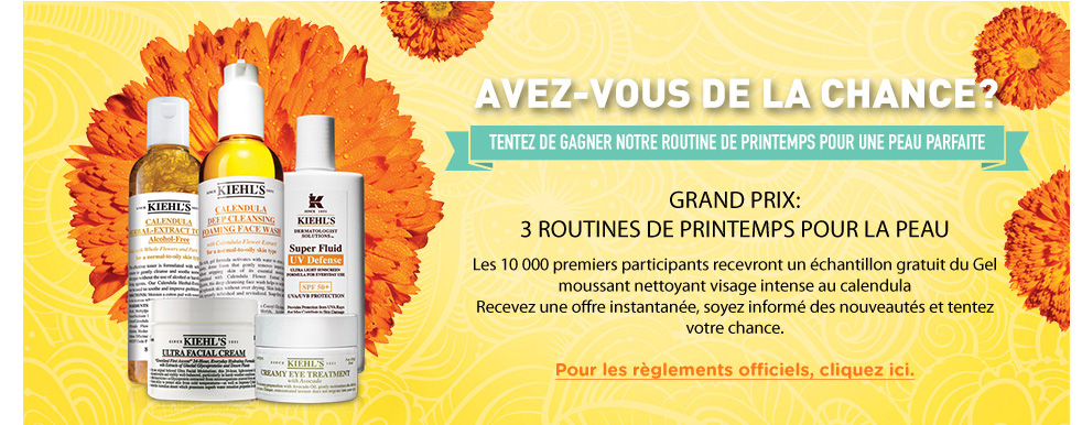 Échantillons gratuits Kiel's