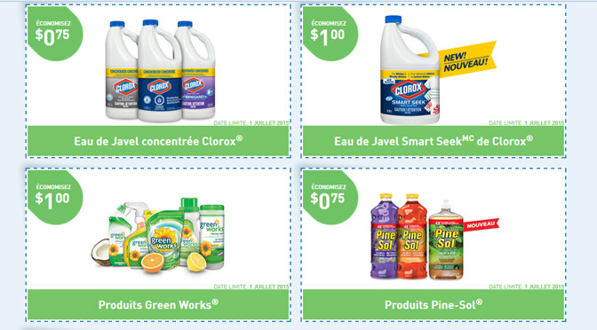 Coupon rabais Clorox