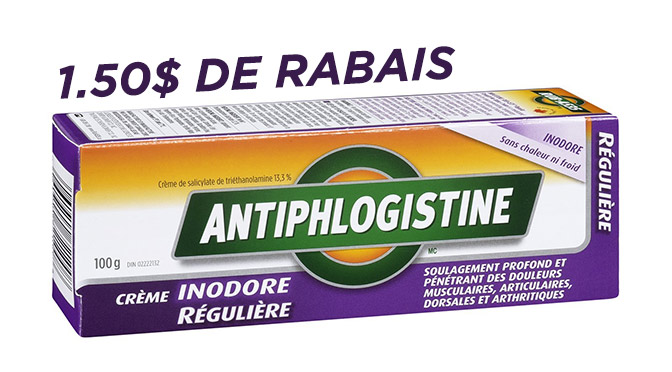 Coupon rbais Antiphlogistine