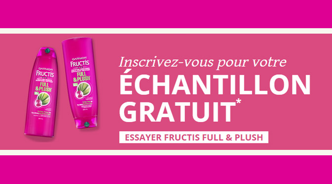 echantillons gratuits garnier fructis