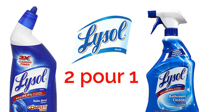 Coupon rabais Lysol 2 pour 1