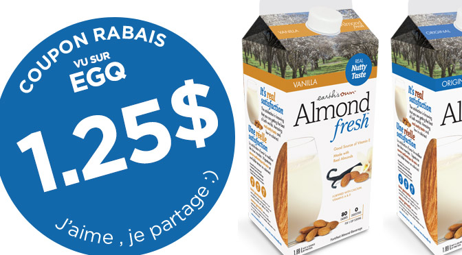 coupon rbais Lait d'amande Almond Fresh