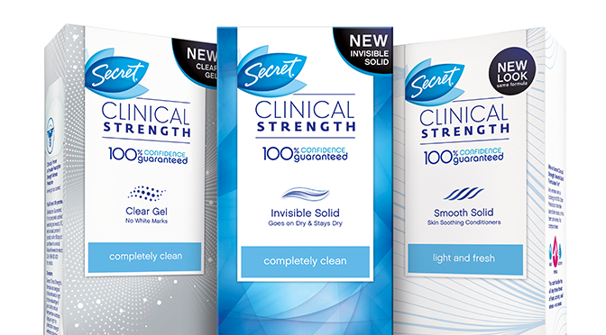 Coupon sur le désodorisant Secret clinical