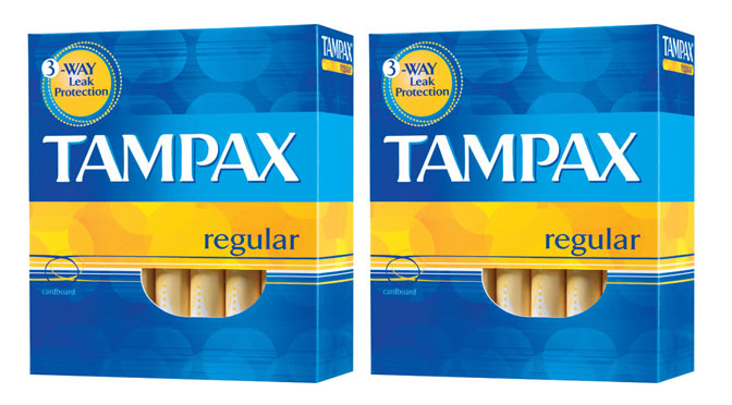 emballage de tampon Tampax
