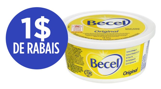 coupon rabais Becel de 1$