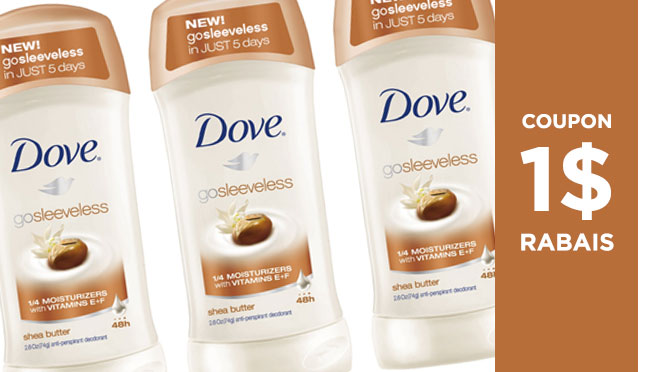 coupon désodorisant Dove