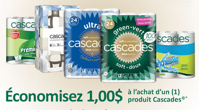 Coupon de 1$ Cascade