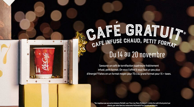 Café gratuit McDonalds