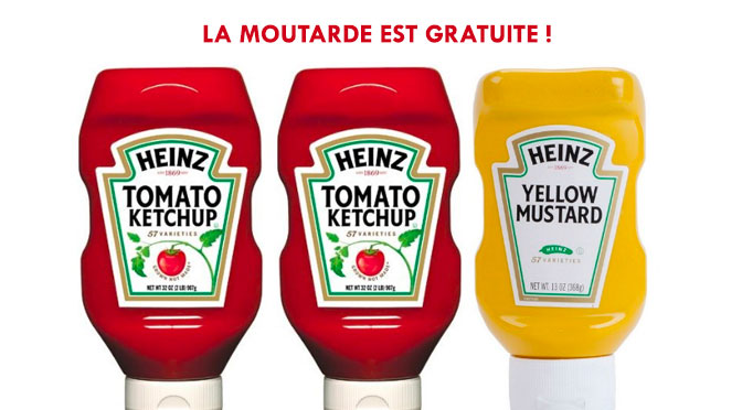 Moutarde et Ketchup Heinz