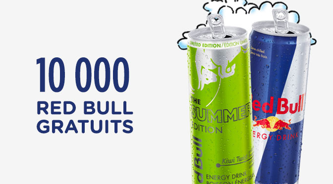 Échantillons gratuit RedBull Kiwi Twist.