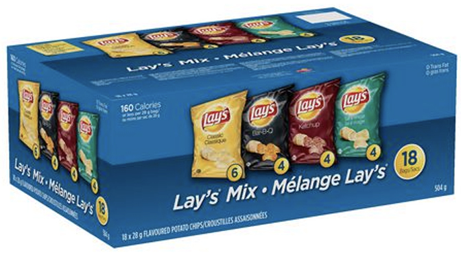 emballage sac chips lays 18