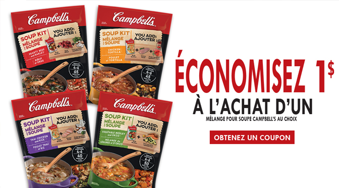 Coupon soupe Campbells